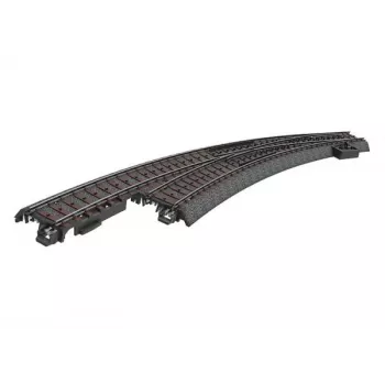 Märklin 24771 aiguillage courbe gauche voie C, échelle H0, manuel, ballast noir