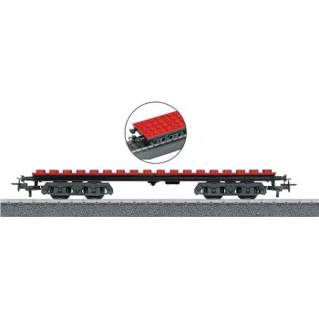 Wagon à blocs de construction Märklin 44734 H0, noir/rouge