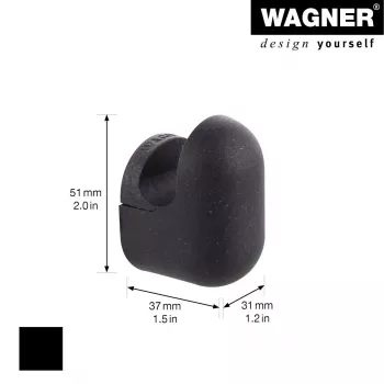 Wagner design yourself patère PILL noire 1 pièce (WH 0401) 17040121