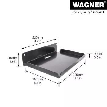 Support mural WH 2088 noir Wagner design yourself (15208801)