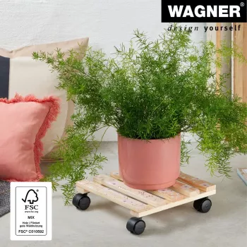 WAGNER design yourself Rouleau à plantes GH0646 motif bois carré 29 x 8 cm 20064601