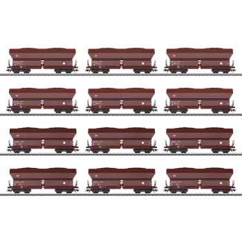 Coffret de 12 wagons de marchandises Falder NS 182 de la DB AG Märklin 46670 H0