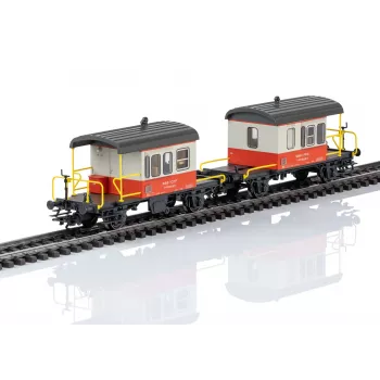Ensemble de 2 wagons à parois coulissantes Märklin 46850 H0 SBB Sputnik