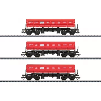 Coffret de 3 wagons à basculement latéral Fas de DB Schenker Rail Polska S.A. Märklin 48458 H0