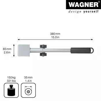 Wagner design yourself MM 4121 Rehausseur de meubles, argent, 38 cm (20412101)