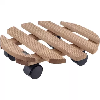 WAGNER Multiroller Country Palisander Rouleau à plantes rond, bois de palissandre massif, 300 mm, 100 kg 20018301