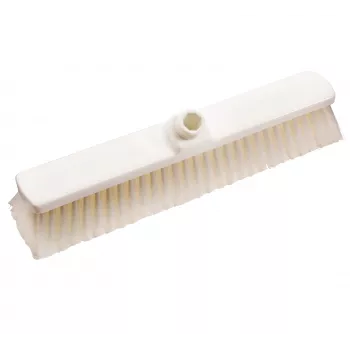 Haug Bürsten 88820 Tête de balai, plastique blanc, 40 cm de large, raccord fileté