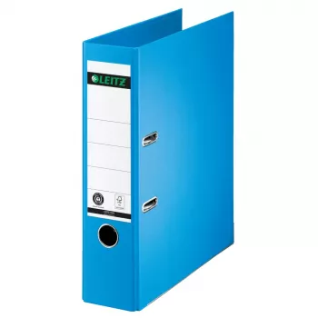 Classeur à levier LEITZ 180° A4 80 mm bleu clair carton 1007-00-30