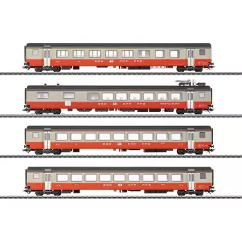 Märklin 42190 Ensemble de 4 voitures H0 voitures voyageurs Swiss Express CFF