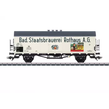 Märklin 046805 H0 AC Wagon à ranchers Rlmms 580 Deutsche Bundesbahn époque IV wagon plat avec ranchers