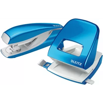 LEITZ Nexxt WOW Ensemble agrafeuse et perforateur, Metallic Blue 5095-10-36