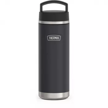THERMOS ICON Bouteille pour boissons, 0,71 l gourde isotherme en acier inoxydable sous vide, chaud jusqu'à 18 h / froid jusqu'à 24 h, Graphite