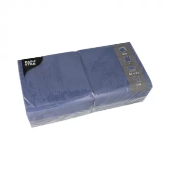 PAPSTAR Serviettes en papier bleu foncé 1 pli 33 x 33,3 cm 500 pièces (82903)