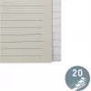 LEITZ Intercalaires en papier vierges 20 onglets A4 blanc avec perforation universelle 12203085