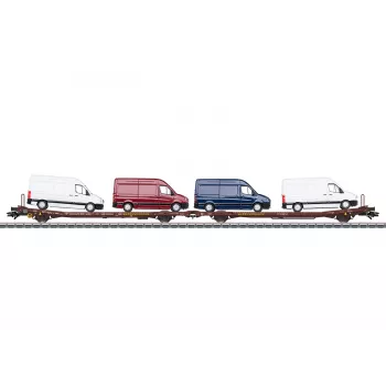 Märklin 47430 H0 Paire de wagons plats Laads 800B de Transwaggon GmbH