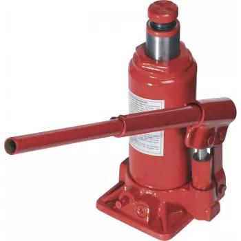 Cric hydraulique bouteille Brüder Mannesmann 5 t, plage de levage 197-380 mm, certifié GS 007-T-GS-5T