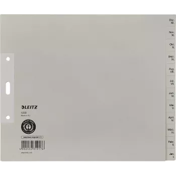 LEITZ registre papier décembre-janvier A4, 13 onglets, registre en carton 12303085