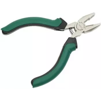 Pince combinée électronique BRÜDER MANNESMANN GREEN LINE 125 mm, acier à outils, vert/argent/noir M 1070-3