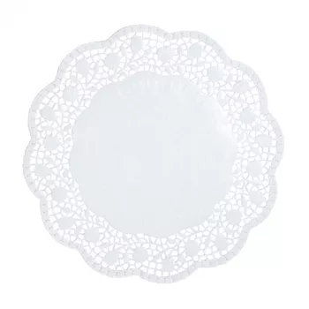 PAPSTAR napperons ronds pour gâteaux, 30 cm, blanc, 100 pièces (12263)