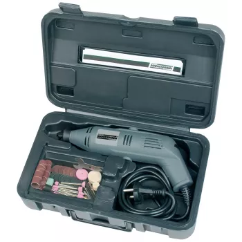 BRÜDER MANNESMANN ensemble de meulage à grande vitesse, 50 pièces, 135 W, dans un coffret de rangement M92575