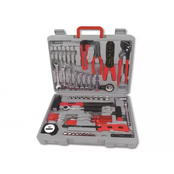 BRÜDER MANNESMANN ensemble d'outils de 555 pièces dans un coffret en plastique avec assortiment de petites pièces (M29555)