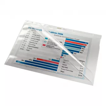 Pochette de classement A4 transparente en PVC Leitz 4744-0000, 2 trous, lot de 50