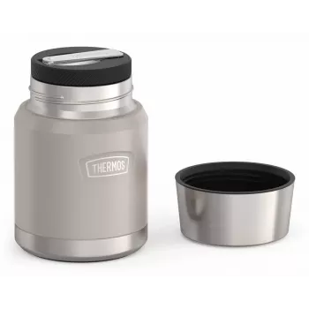 Boîte repas isotherme THERMOS ICON beige 0,47 l, récipient isotherme en acier inoxydable avec cuillère pliable 4120323047