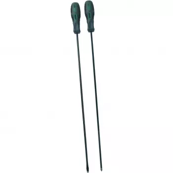 Jeu de 2 tournevis Brüder Mannesmann M11250 | plat 6,5 mm et Phillips PH2, acier chrome-vanadium