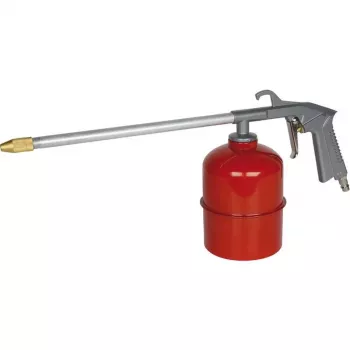 Pistolet de pulvérisation à air comprimé BRÜDER MANNESMANN M 1542 avec réservoir en acier 1L, rouge