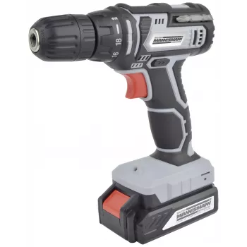 Perceuse-visseuse sans fil BRÜDER MANNESMANN M17680 20 V avec batterie Li-Ion 1,3 Ah, 2 vitesses, 35 Nm, éclairage LED