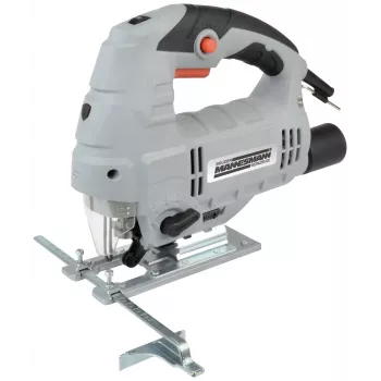 BRÜDER MANNESMANN M12781 800W Electronic Pendulum Jigsaw with 4-Stage Orbital Action, Tool-Free Blade Change, 0-3000 SPM, 80mm Wood Cutting Depth