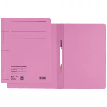Classeur à attaches rapides LEITZ, DIN A4, carton manille, rose, 250 g/m², capacité 250 feuilles, lot de 25 (3000-00-22)