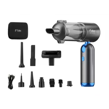 Aspirateur à main sans fil multifonction Fakir AS 150 LT anthracite/bleu 120 W 11,1 V 3 niveaux 2993003