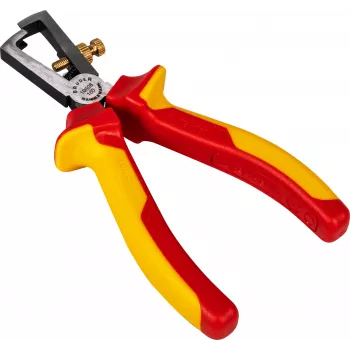 Pince à dénuder VDE BRÜDER MANNESMANN 160 mm, isolée 1000 V, chrome-vanadium, rouge/jaune 10608