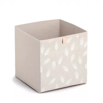 Zeller Pampasgrass Storage Box Beige 32 x 32 x 32 cm 14538