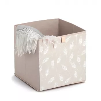 Zeller Pampasgrass Storage Box Beige 32 x 32 x 32 cm 14538
