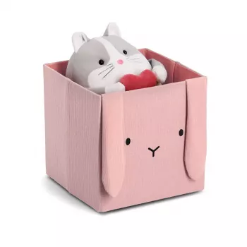 Zeller Hase Storage Box Antique Pink 28 x 28 x 28 cm 14493