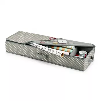 Zeller Gift Wrap Organizer Grey/White 90 x 30 x 12 cm (14665)