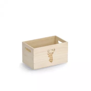 Zeller Deer Storage Box Natural 25 x 15 x 14 cm (15220)