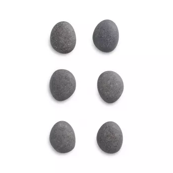 Zeller 6 Stone Magnets Grey 2.1 x 1.8 x 1.0 cm (11219)
