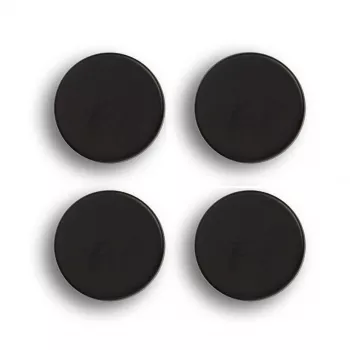 4 aimants ronds noirs Zeller Ø 23 mm x 9 mm (11236)