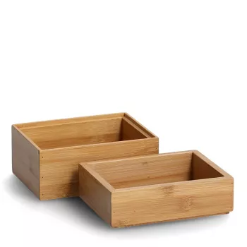 Zeller Boîte de rangement Natural 14,5 x 10,0 x 11,0 cm 13318