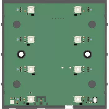 Unité de base de capteur à boutons-poussoirs Theben iONprime PB KNX 2/4/8 voies 4969301