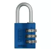Cadenas à combinaison en aluminium ABUS 145/30, 3 chiffres, bleu