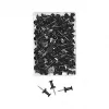 Punaises noires WEDO 54 201, 100 pièces, longueur de pointe 12 mm, diamètre de tête 10 mm, boîte en plastique transparent