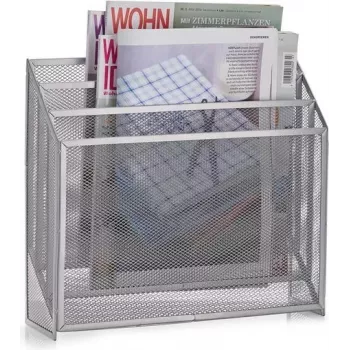 Zeller Present 18175 Magazine Rack Steel Grey