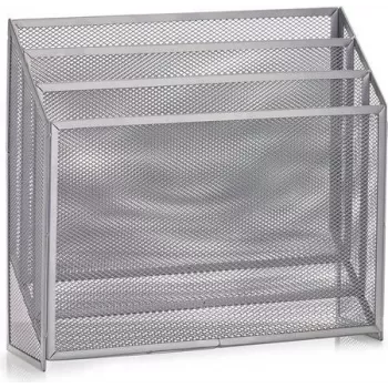 Zeller Present 18175 Magazine Rack Steel Grey
