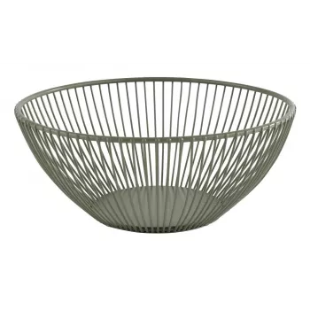 APS SVART Round Bread and Fruit Basket, 200 mm, Green Metal 30471