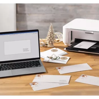 Enveloppes de Noël SIGEL DU429 rose gold DIN long, pack de 50