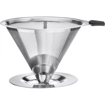 Filtre à café permanent WESTMARK Brasilia taille 4, maille en acier inoxydable, noir 24502260